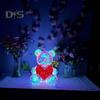 Teddy Bear Night Light Prismatic Iridescent LED Bear Lamp DIY Assembly Colorful Bunny Lamp for Valentine's Day Gift Bedroom Party Decor