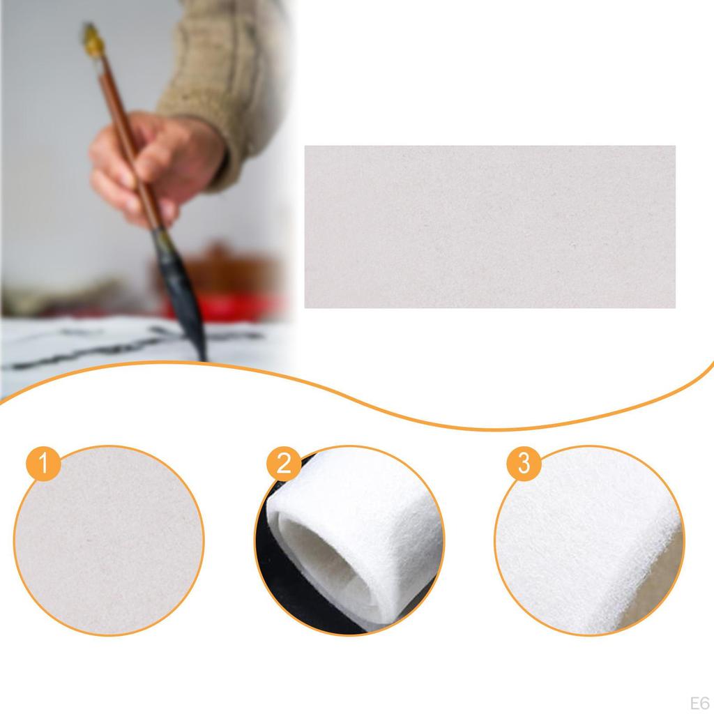 Chinese Calligraphy Drawing Felt Mat 19.69x39.37inch Portable Foldable Painting Desk Pad for