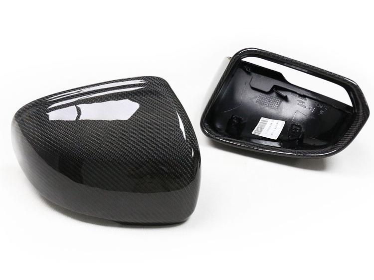 Carbon Fiber Replacement Rearview Mirror Cover for Volvo S60, V60, XC40, and S90