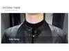 New Men's Slim Fit PU Leather Stand-Collar Jacket - Trendy Motorcycle Outerwear for Youth, Autumn/Winter.