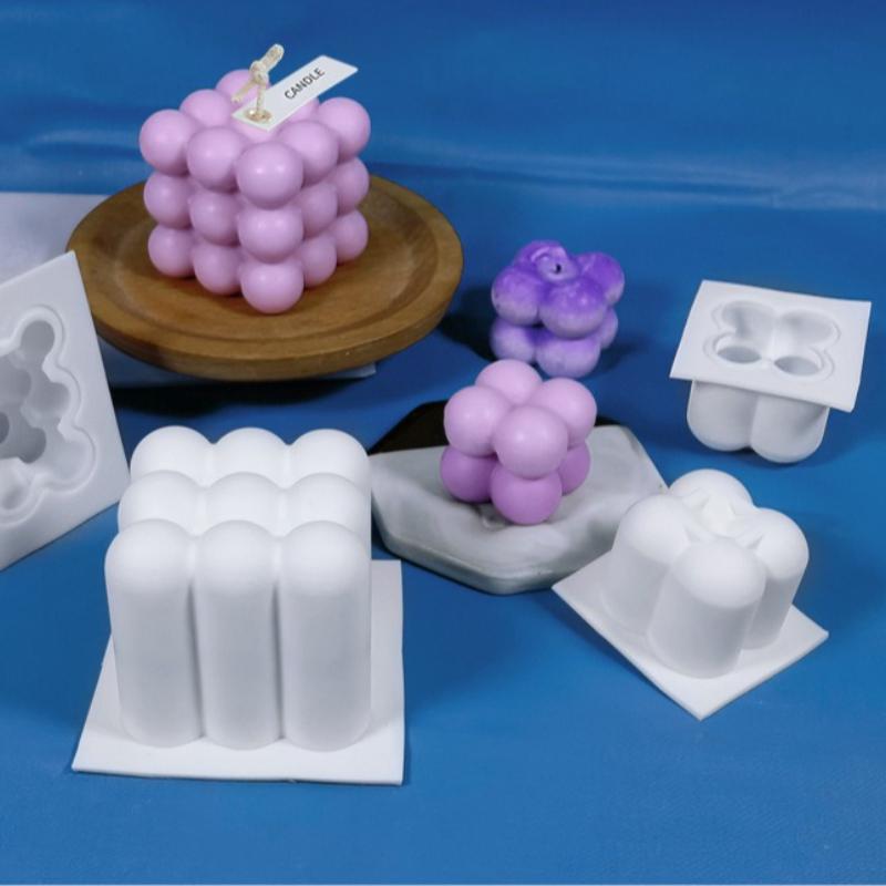 Cube Silicone Mold - DIY Ball Aromatherapy Candle Molds, Creative Baking & Mousse Cake Mould