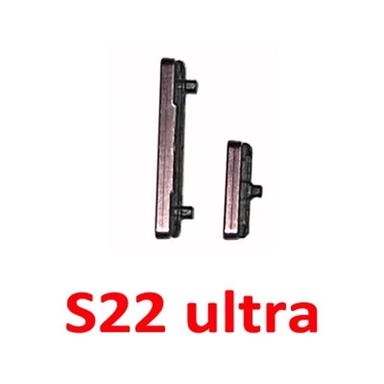 Phone New Power Volume Button For Samsung Galaxy S22 Ultra S22+ Plus Phone Housing External On Off Side Key Parts