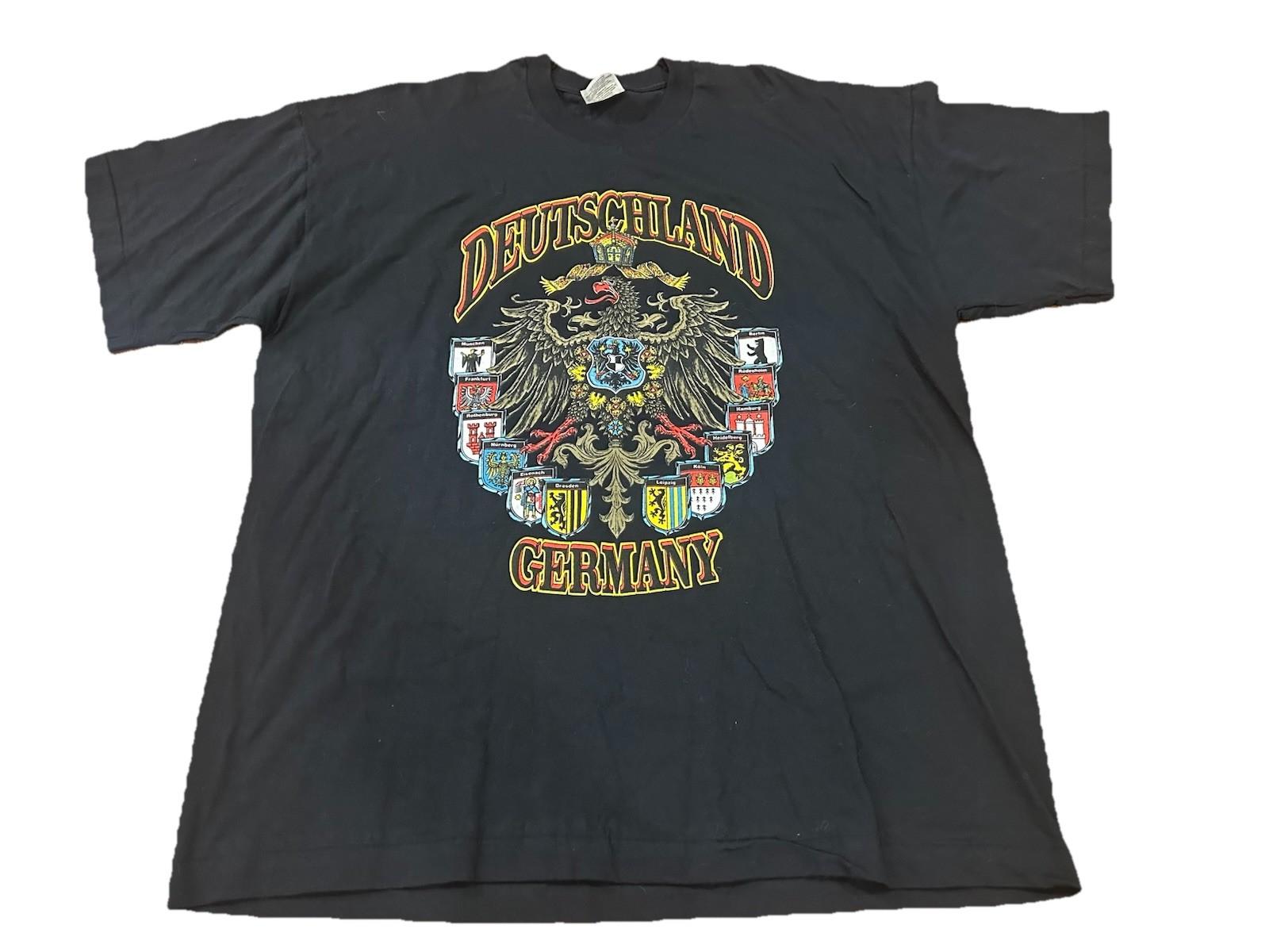 Vintage 90s Deutschland Germany XXL Screen Stars Full Cut Single Stitch Unisex T-Shirt XXL
