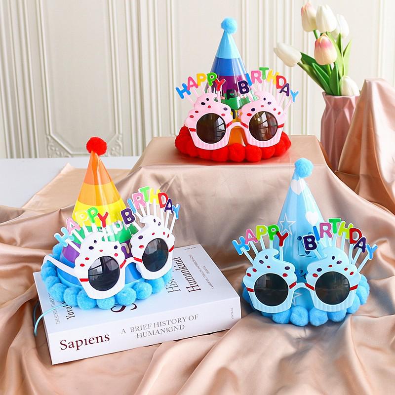 Decorazioni per la Festa di 1° Compleanno per Bambine - Corona, Cappellino per Torta, Occhiali