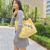 Large capacity canvas women's bag  versatile shoulder tote  ultra lightweight  high quality  best-seller  autumn fashion