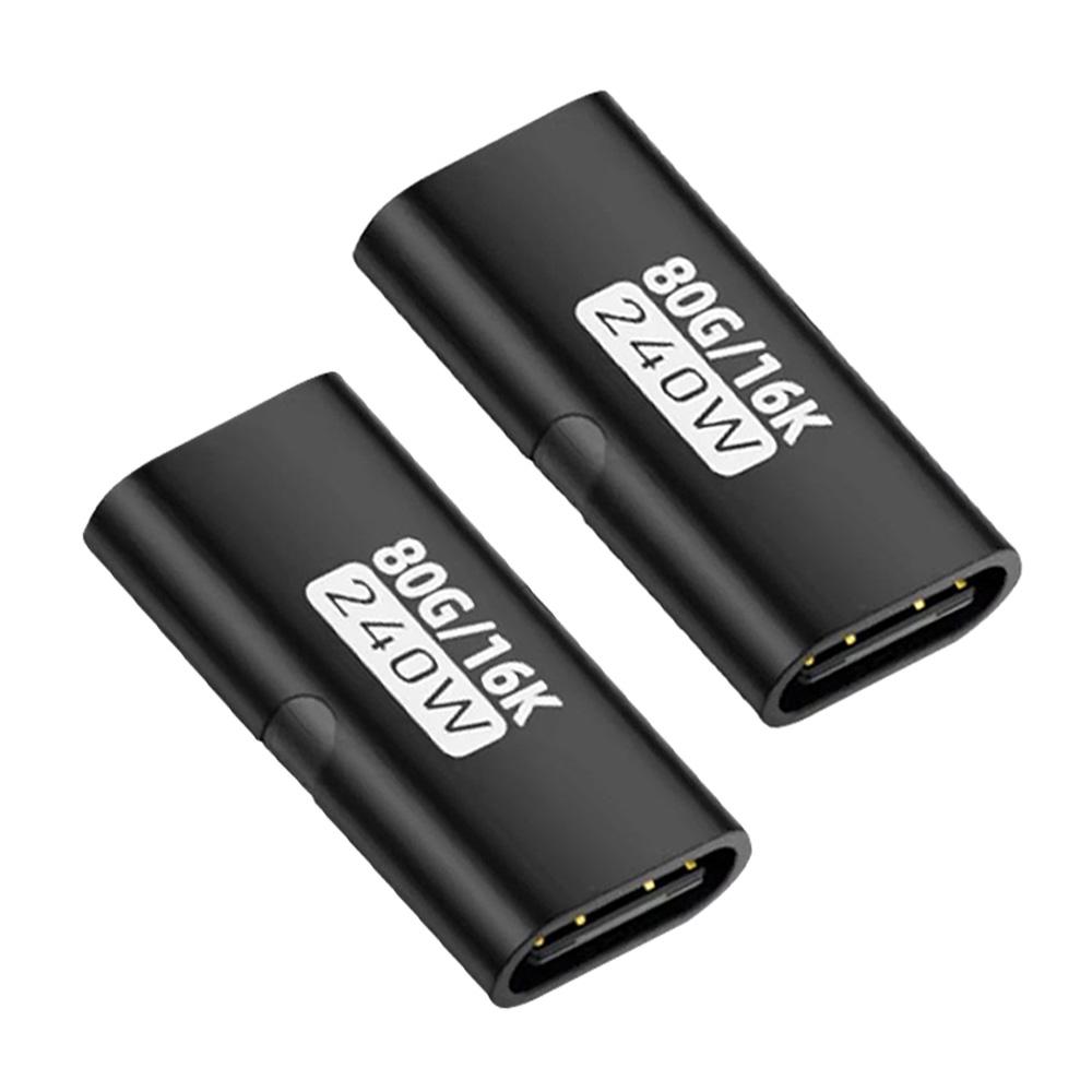 240W Adapter PD USB C Female To Type C Female Adapter 80Gbps High-Speed 8K 60Hz Video Fast Charging for IPhone 15 16 17 IPad