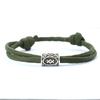 Norwegian Viking Characters Bracelet For Men Sliding And Adjustable Knot Braslet Outdoor Survival Paracord Braclet Pulsera Homme