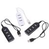4 Port USB 2.0 Hub Splitter High Speed Data Transfer Adapter 1/2/3Pcs for Gaming Laptop Desktop PC Peripheral Connection