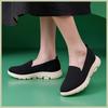 Fashion Spring and Summer Women Shoes Comfortable Slip On Mom Shoes Breathable Knitted Flats Sneakers Non Slip Casual Mesh Walking Shoes
