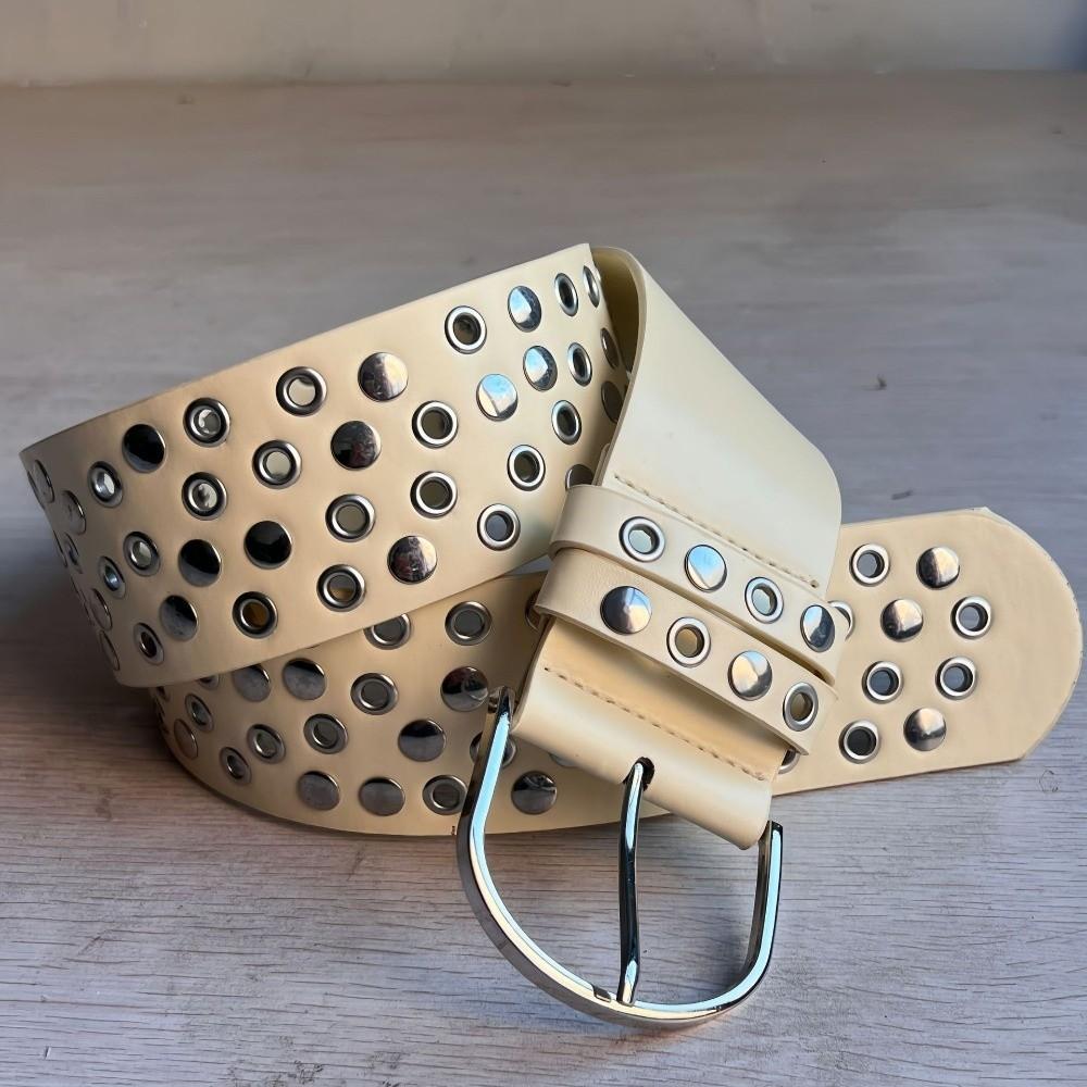 Heavy-Duty Design Punk Studded Belt Personalized Retro-style Decorative Belt Concert