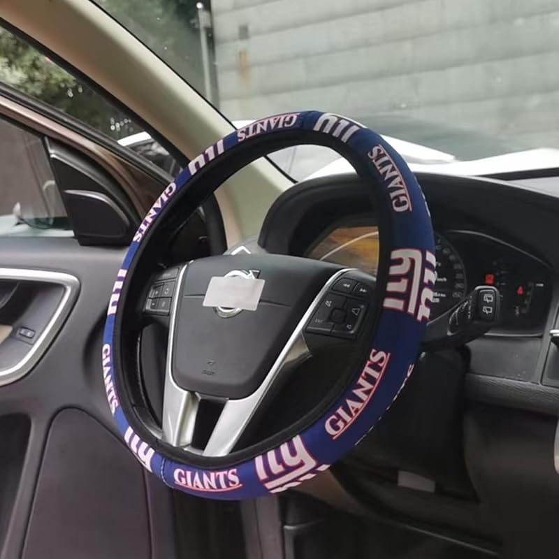 Car Steering Wheel Cover,14.5-15 Inch Black Universal Microfiber Leather Covers Breathable Anti-Slip Odorless Steering Wheels Accessories for Giants 4 Tt-steering wheel