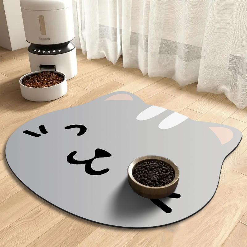 

Household pet feeding mat cat and dog universal drinking water mat diatom mud non-slip floor mat floor absorbent mat 30x50cm