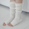 Women's Calf Socks with Open Toe for Fall and Winter