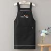 Oilproof Unisex Style Waterproof Korean Sleeveless Apron With Zipper Pocket