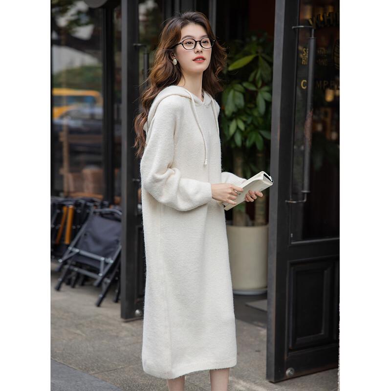 Mokana Women's Christmas Style Long-Sleeve Midi Dress