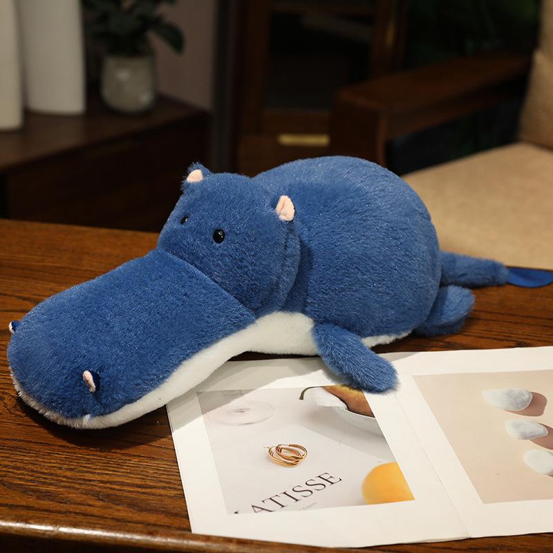 Cute Simulation Round Flamingo Doll Plush Toy Crocodile Doll Children'S Company Soothing Pillow Rag Doll