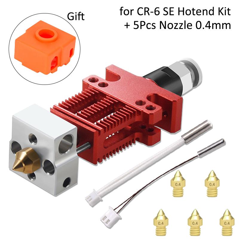 3D-skriverdeler CR6 SE J-hode Montert skrivehode Hot End Hotend-sett Helt metall Ekstrudering Ekstruder for Ender 3 CR5 PRO CR6 SE