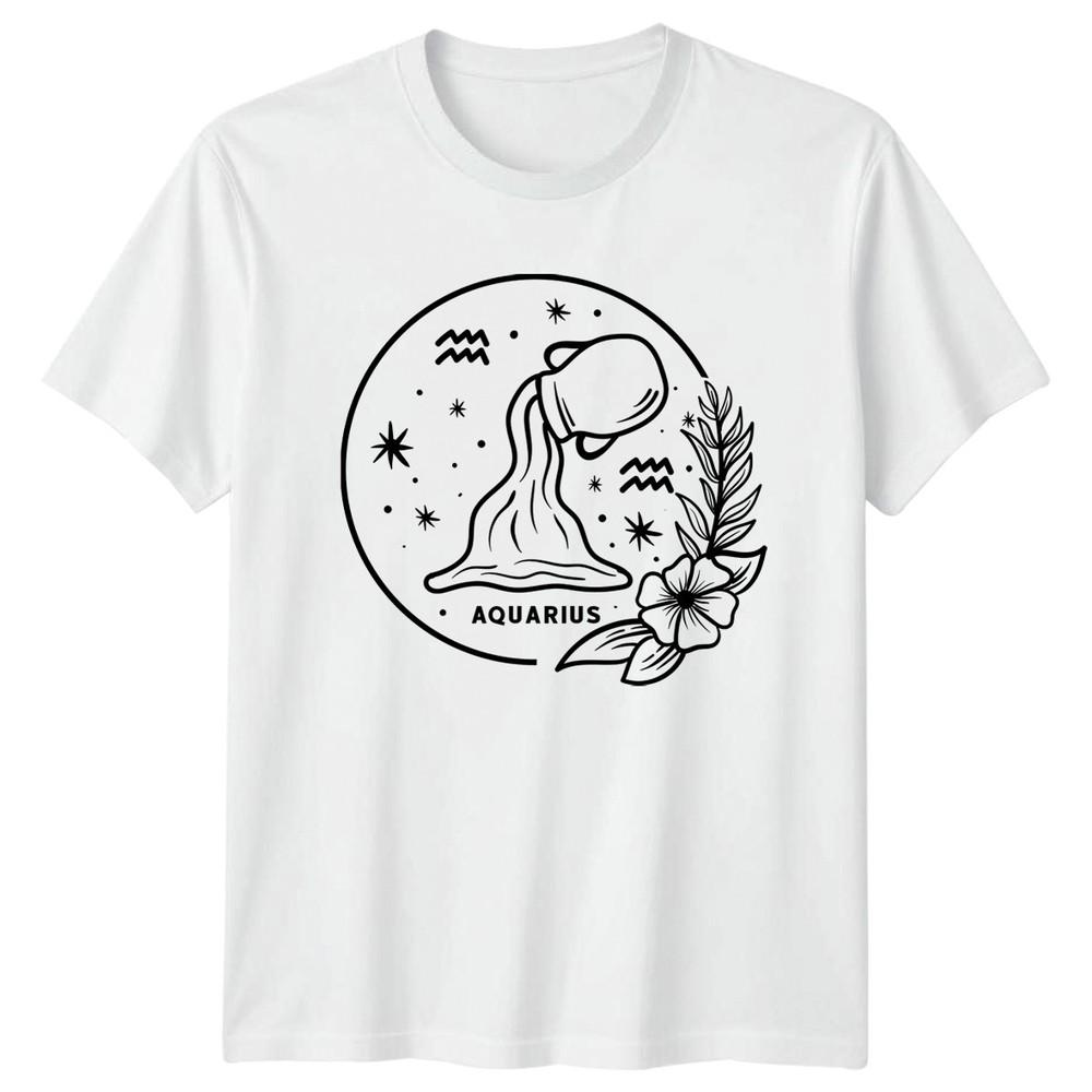 Aquarius TShirt Zodiac Sign Astrology Birthday Gift For Him And Her S
