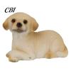 Decorative Resin Statues Cute Puppy Figurine, Ornament for Desk And Car Decor, Small Garden Realistic Dog Figurines, Miniature Animal Statue