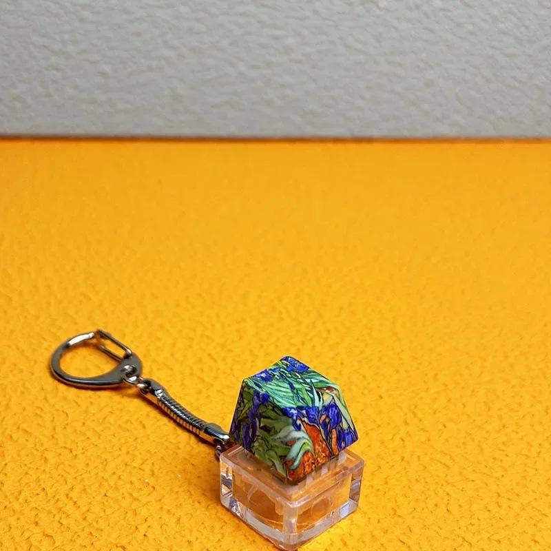 Lustiger Mechanischer Tastatur Schlüsselanhänger Kreativer Tastatur Fidget Stressabbau Schlüsselanhänger Dekompression Spielzeug Schlüsselhalter Geschenke