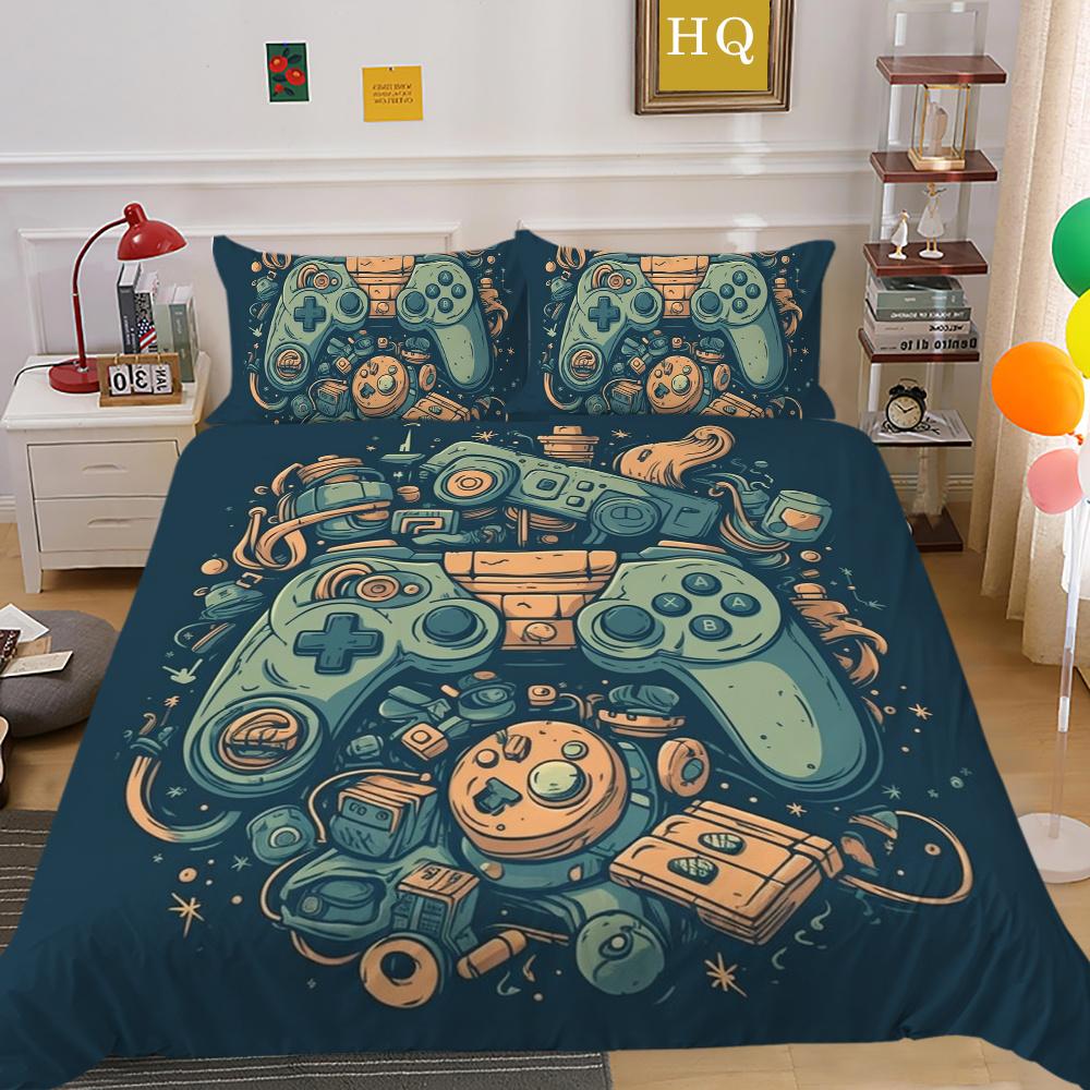 Housse de couette 3D à la mode, couvre-lit de maison, taille Queen, costumes, housse de couette douce, ensembles de literie de luxe