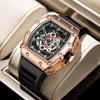 Casual Fashion Domineering Automatic Quartz Hollow Luminous Waterproof Darth Vader 1707 Men'S Watch
