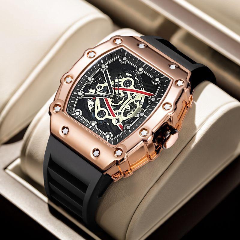 Casual Fashion Domineering Automatic Quartz Hollow Luminous Waterproof Darth Vader 1707 Men'S Watch