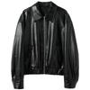 Sancai 2026 Autumn PU Leather Lapel Jacket