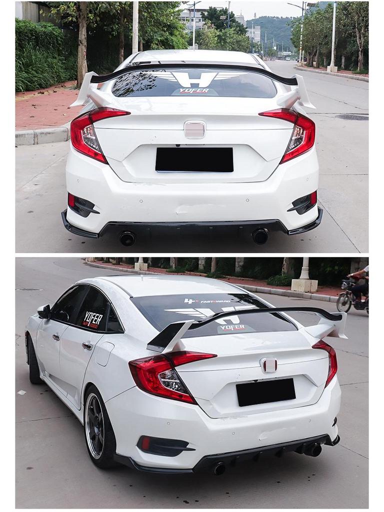 16-19 Generation Civic Type-R Rear Spoiler & Wind Deflector Roof Kit