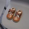 Fashion Girls' Shoes British Style Kids Leather Shoe Soft Soled Girls Leather Shoes Nonslip Child Shoes Simple Girl Casual Shoe