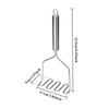 Wave-shaped Stainless Steel Potato Masher Kitchen Tool Potato Presser Crusher for Mashing Potatoes Food Crusher