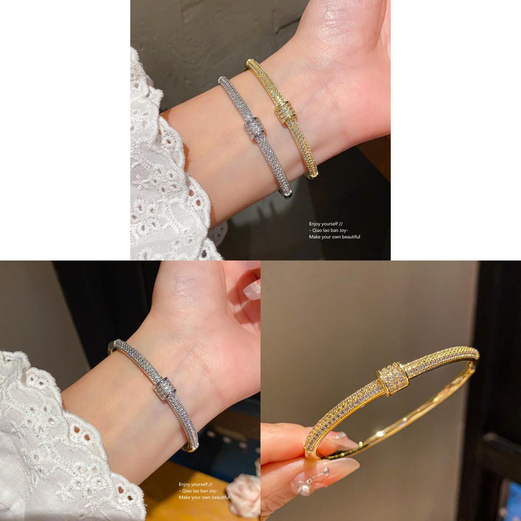 Copper Plated Geometric Bracelet With Irregular Shapes For Fashionable Women