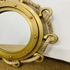 40.64 Cm Porthole Round Rope Porthole Aluminium Port Mirror Wall Hanging Ship Porthole Home Decorative