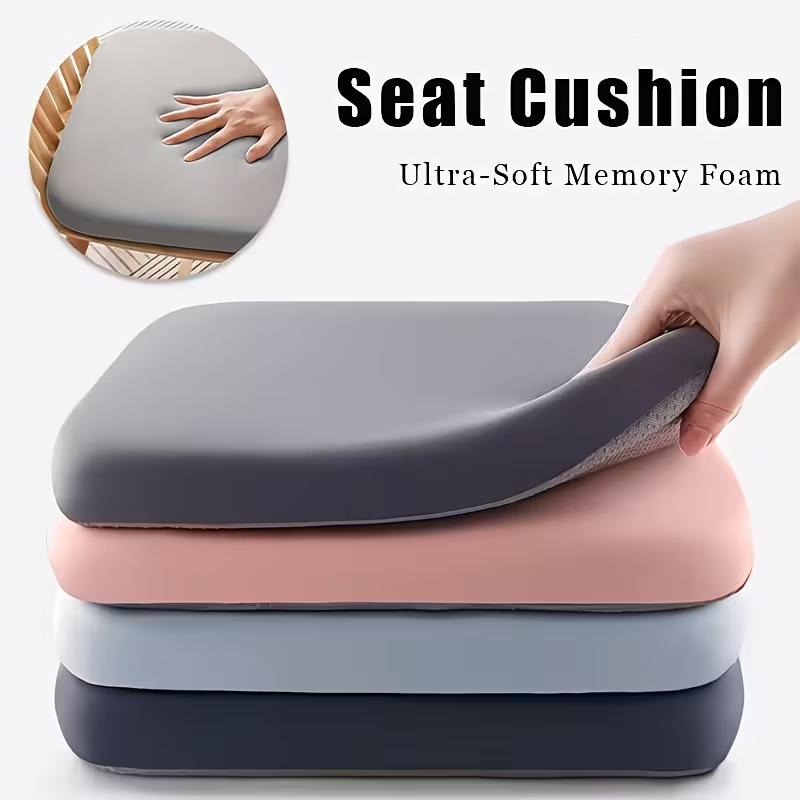 1pc Ergonomic Sponge Seat Pad, Slow Rebound & Tailbone Support for Prolonged Sitting At Desk & Driving, Pressure Relief Cushion