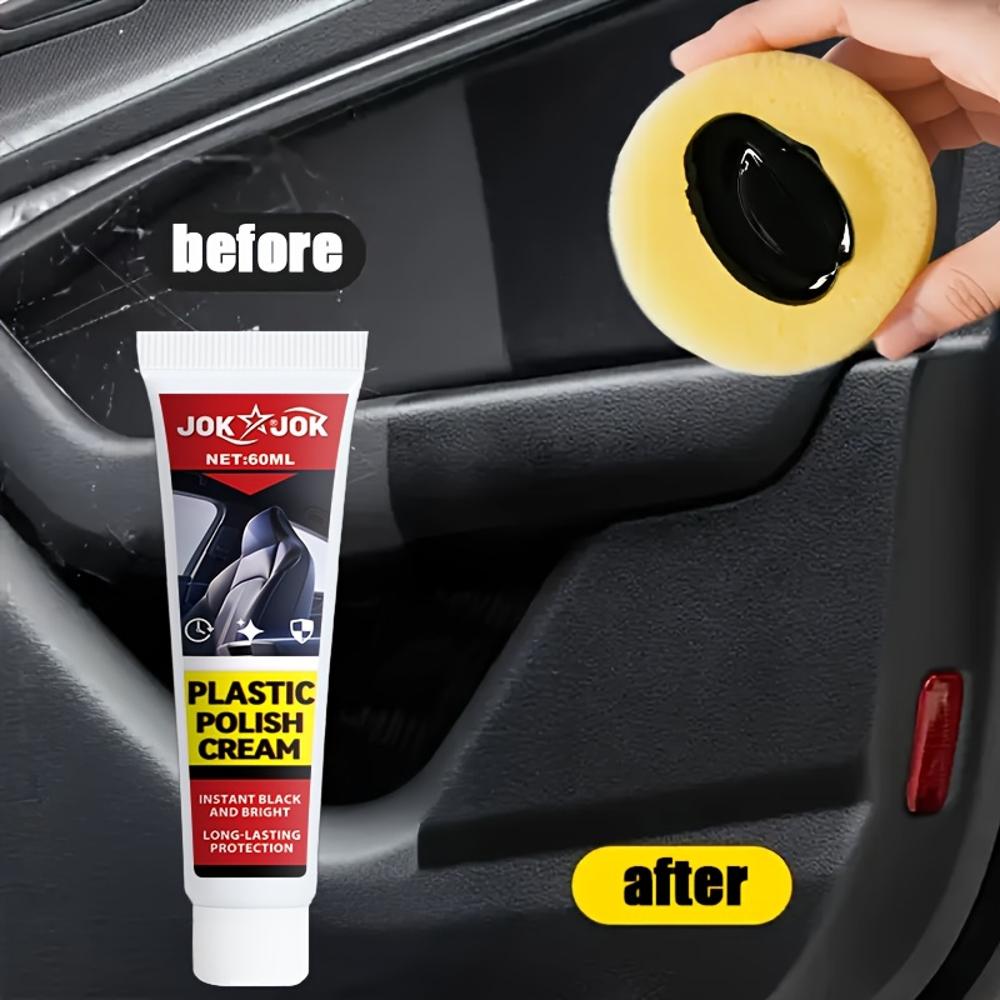 1pc car plastic parts repair paste, black interior panel repair and polishing paste, aging prevention refurbishment paste, repai