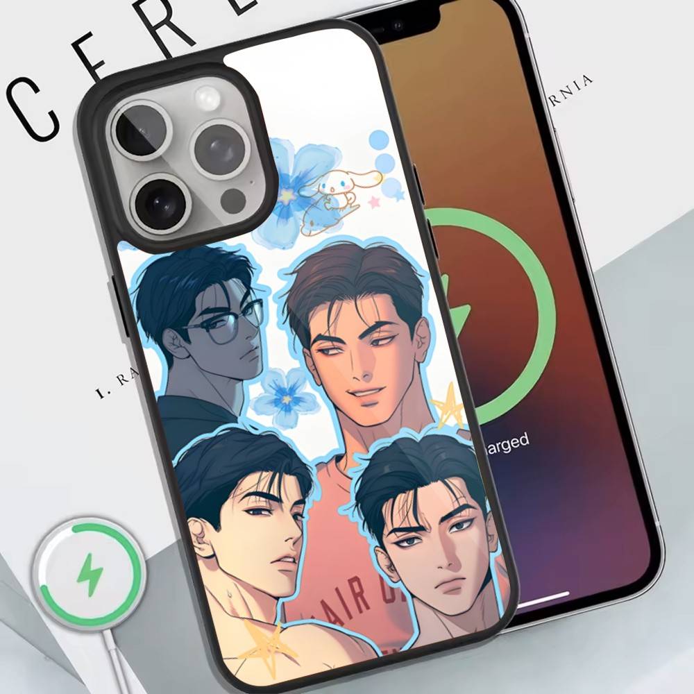 

J-Joo Jaekyung Phone Case For Magnetic Wireless Charge Cover For iphone 16 15 14 13 12 11 Pro Max Plus Coque iPhone15