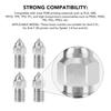 High quality  5pcs 3D Printer Extruder Chrome Zirconium Copper Nozzle High Speed