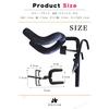 HIRAISM Guitar Hanger for Nets, Hanging, Wall-Mounted, Hook-Type Holder, Black (4 Pieces)