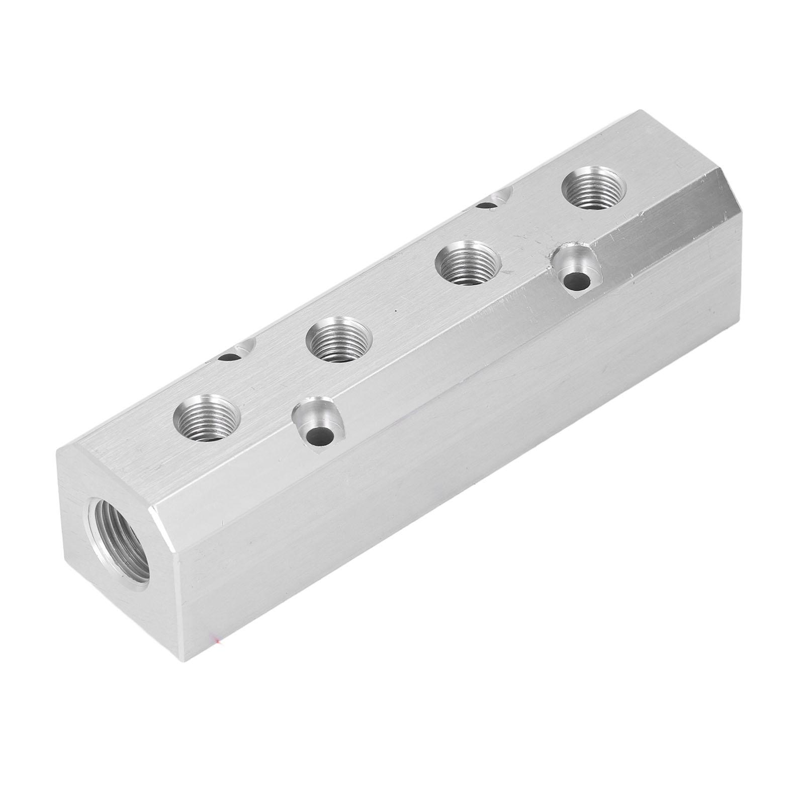 

Air Manifold Large Flow Aluminium Pneumatic Block 40x40mm G1 2 Inlet G1 4 OutletSY40 02 4F