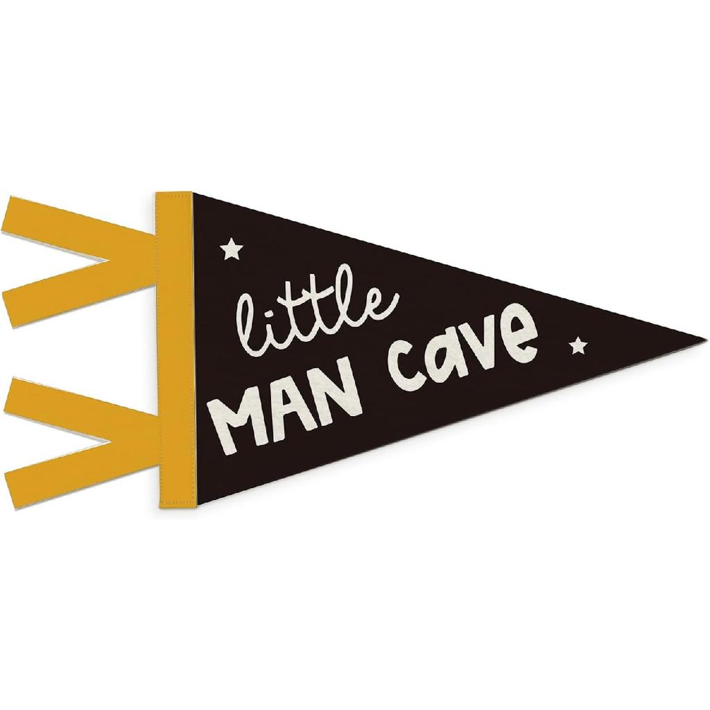 Boys Room Decor, Long Live Boyhood Wall Hanging Pennant Flag Banner, Preppy Neutral Beige Checkered Wall Decorations for Kids Boys Toddler Nursery