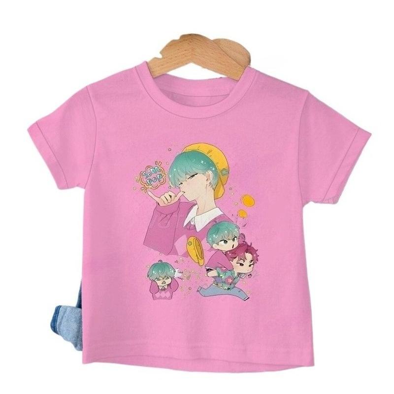 Summer Short Sleeve KPop Demon Hunters Saja Boys Print T-shirts Girl Comfortable Short Sleeves Casual T-shirt