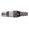 A84X-32Pcs Tool-Free Shielded RJ45 Cat 7 Termination Plug Cat7 Plug / Cat7 Connector Connectors Modular 23/24AWG-Black