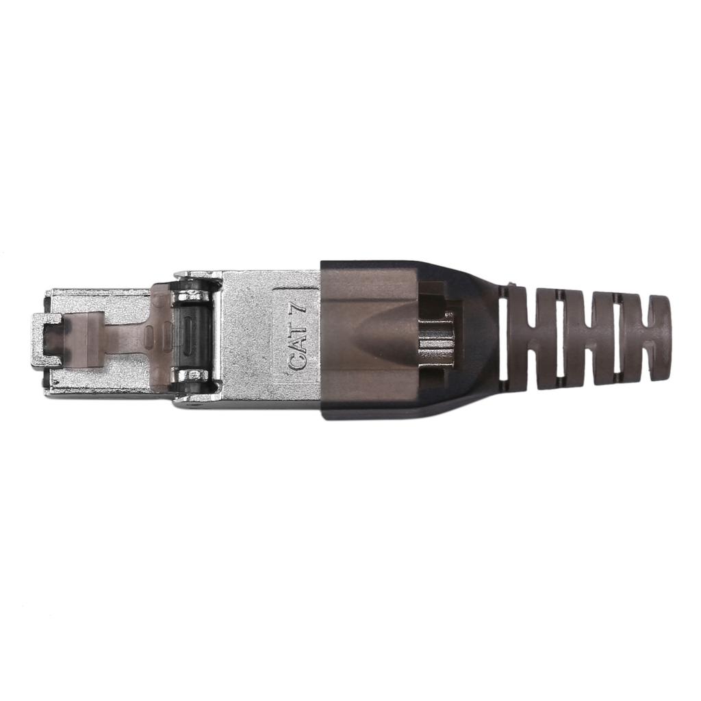 A84X-32Pcs Tool-Free Shielded RJ45 Cat 7 Termination Plug Cat7 Plug / Cat7 Connector Connectors Modular 23/24AWG-Black