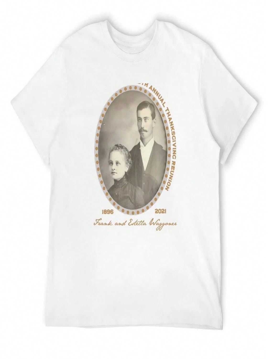 1896 2021 Frank And Estella Waggoner T-Shirt For A Boy Graphic T Shirts Customs Funny T-Shirt Clothing For unisex S разноцветный