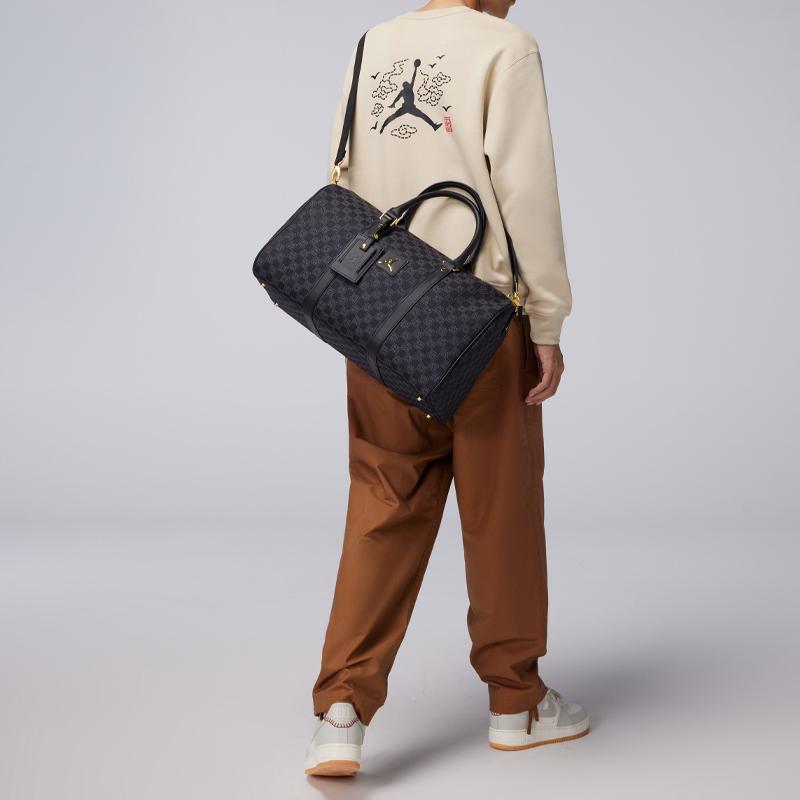 Jordan Checkerboard Casual Fabric Vintage Bucket Shoulder Bag Unisex Bags FJ6787-011
