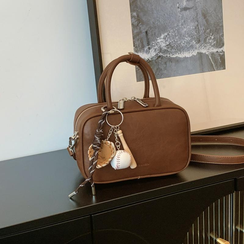 Retro liten väska dam mångsidig ny mode axelbudväska dam bärbar jobb liten väska