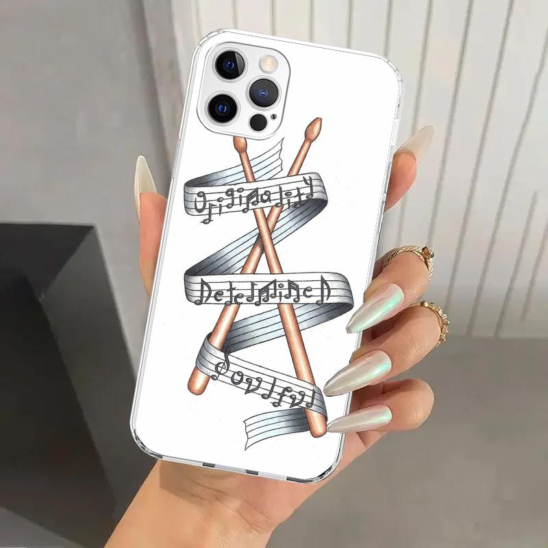 Musical Instrument Drum Rock Phone Case for Iphone 17 Air 16 15 Plus 14 13 Mini 12 11 Pro Max 16E 7 8 SE 2020 Soft Funda Print S