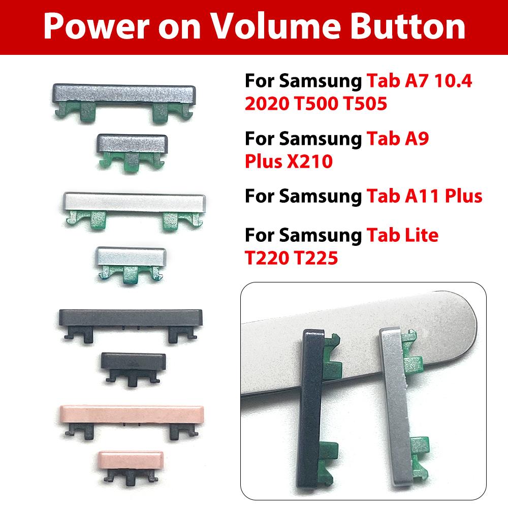 11sets Power Volume Side Button Switch Control Key For Samsung Tab A9 Plus A11 Plus T111 T111 Volume Button + Power ON / OFF