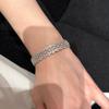 Inlay Diamonds Lace Hollow Out Starry Sky Bracelet Rings For Women Court Style Mesh Retro Fashion Design Jewelry Sets
