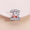 Oca Stupida in Fuga Spilla Smaltata Divertente Oca Animale Carino Spilla da Bavero Zaino Distintivo Accessori Gioielli Regalo per Amici